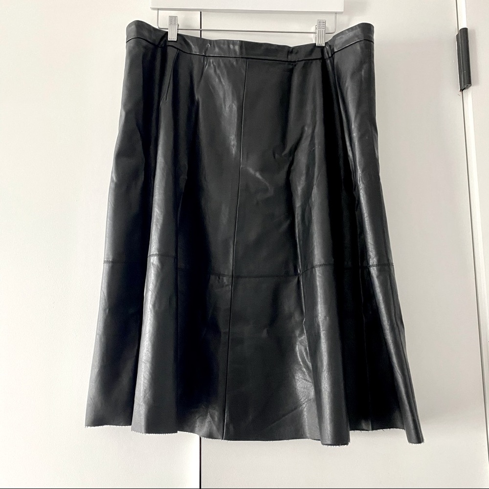 Lord & Taylor Plus Faux Leather Skirt Size 24
